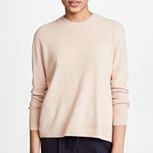 Vince Side-Tie Cashmere Crew Sweater in Quartz